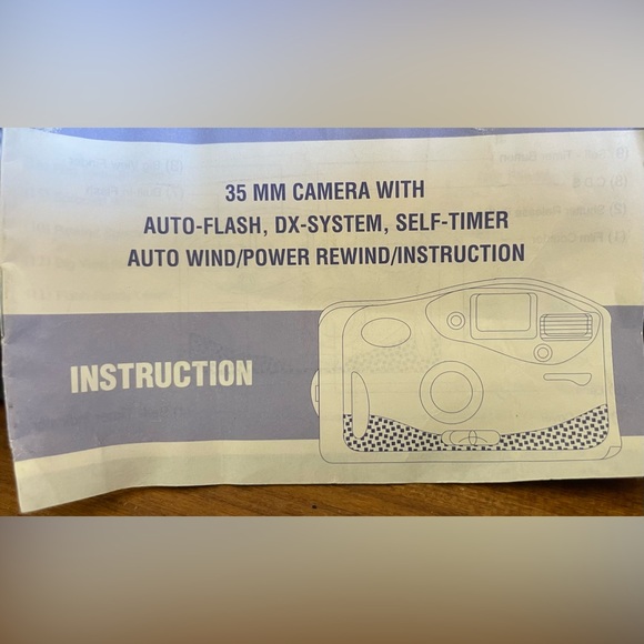 Canon Sure Shot Owl PF Date 35mm Film Camera With Auto Flash Case Instruction - Picture 9 of 9